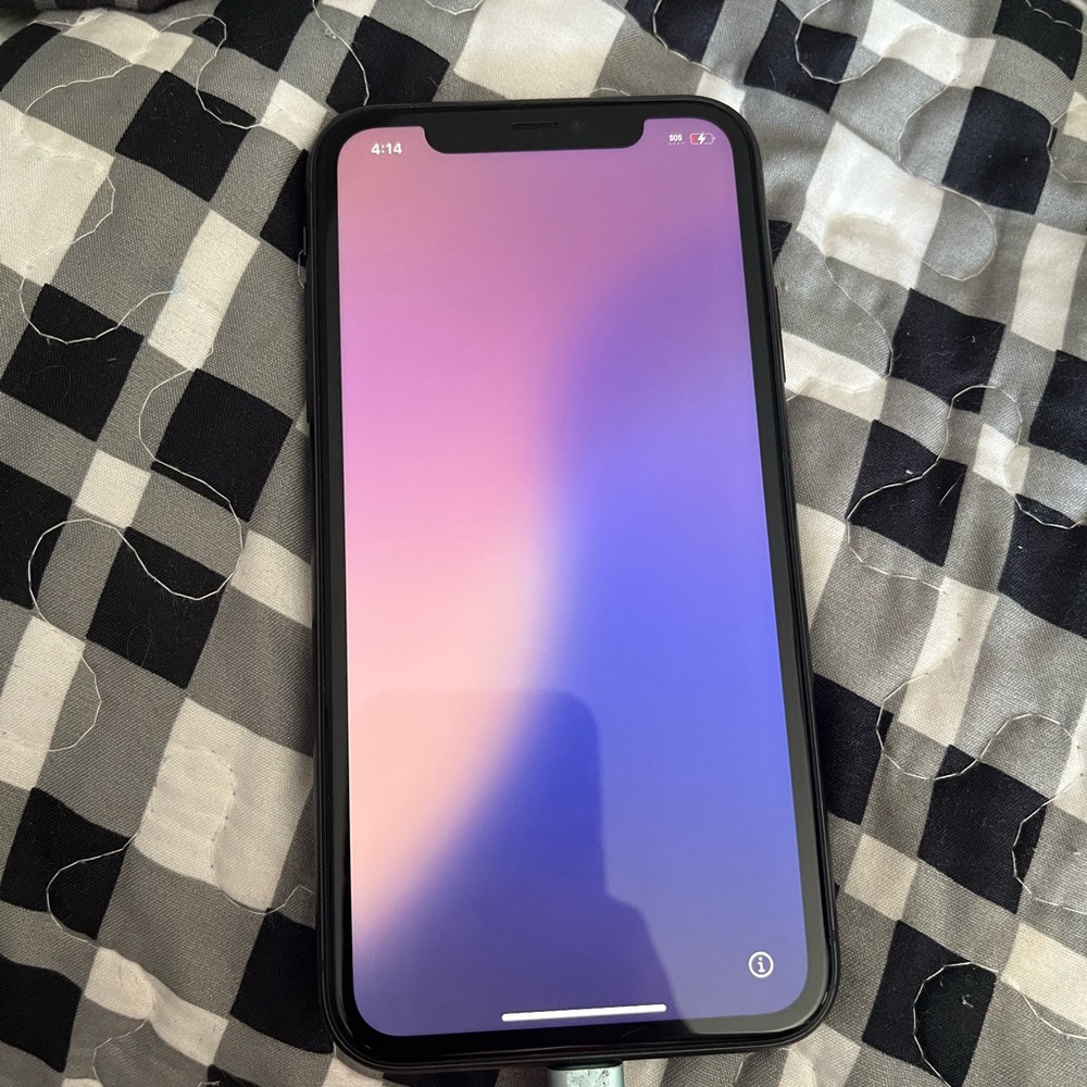 Apple iPhone in Black with Gradient Screen